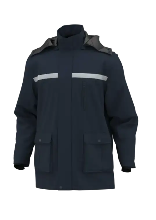 Mid-Length Jacket with Removable Liner