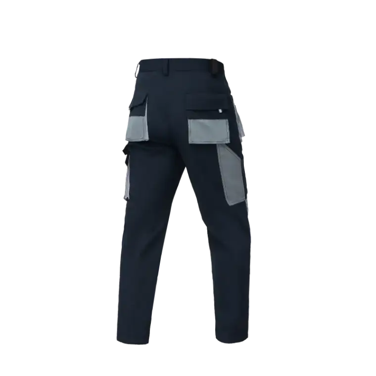 Multi-Pocket Oxford Work Pants