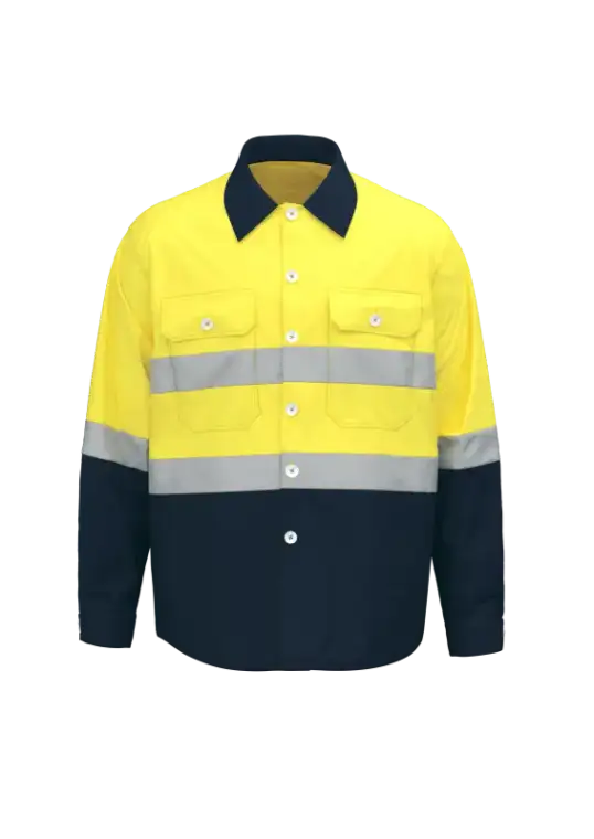 Hi-Vis Lightweight Cotton Work Shirt