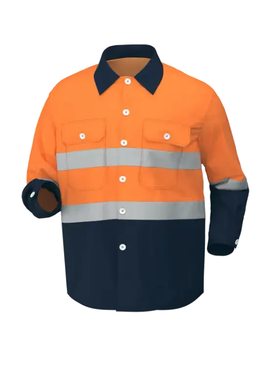 Fluorescent Orange / Navy