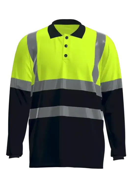 Hi-Vis Quick-Dry Long Sleeve Polo