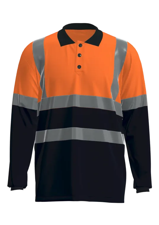 Fluorescent Orange / Navy