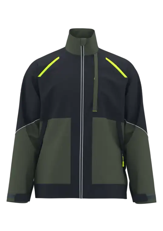 Tear-Resistant Two-Tone Work Jacket